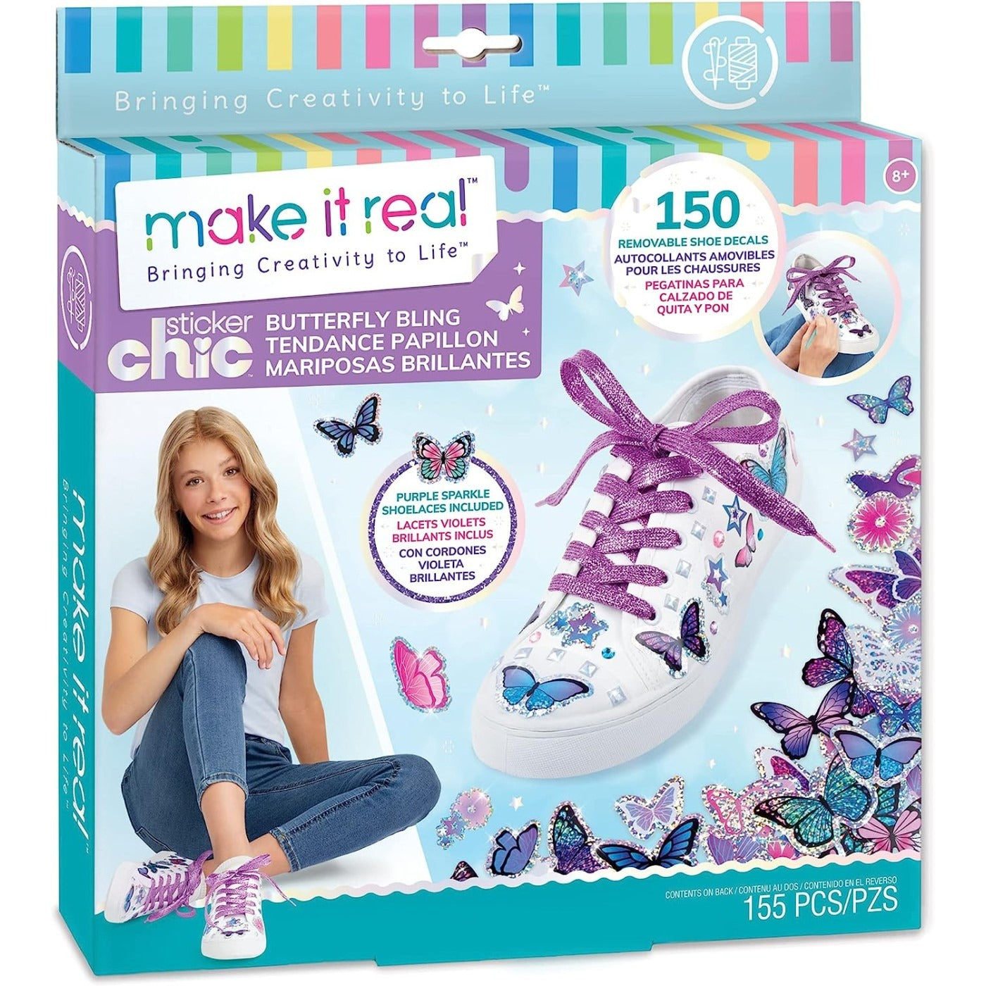 Make It Real 3C4G Sticker Chic Butterfly Bling Make It Real